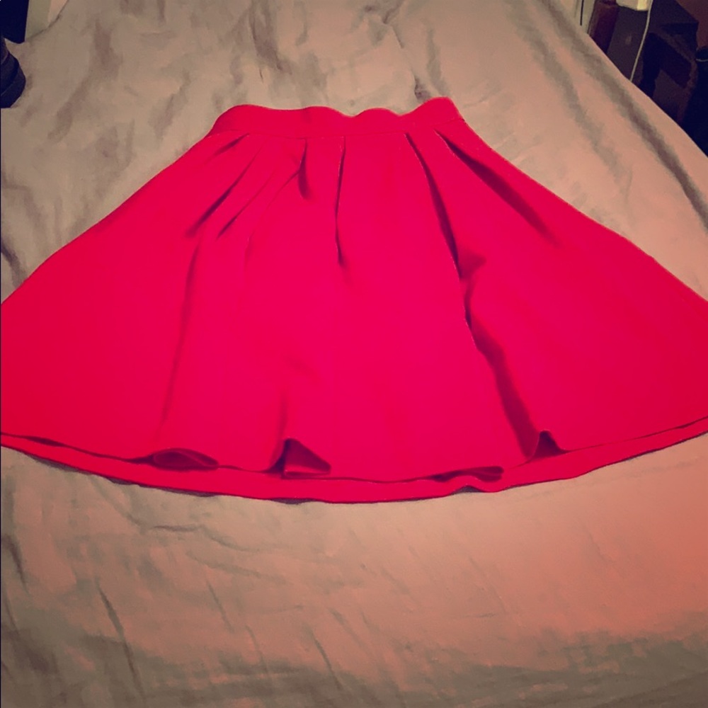 Red skirt